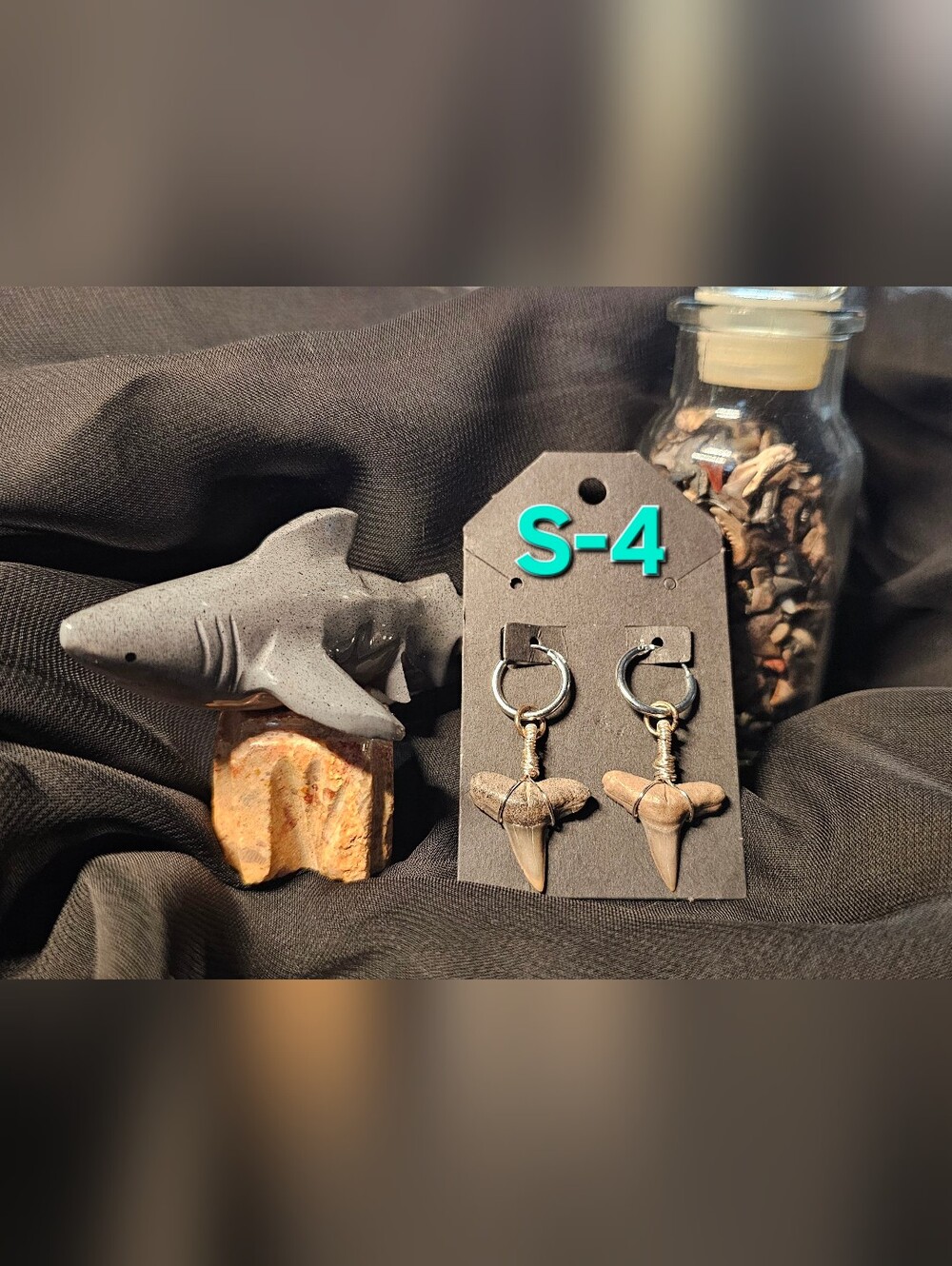 Shark Tooth Earrings (S-4)